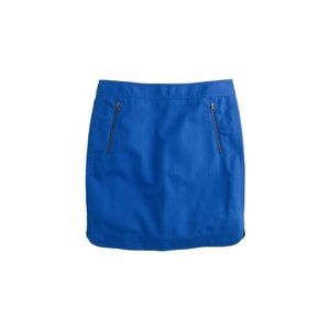 J. Crew Zip Front Canvas Skirt